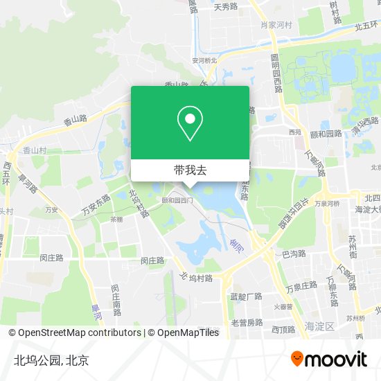 北坞公园地图