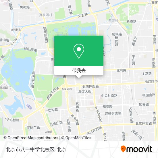 北京市八一中学北校区地图