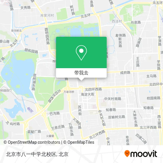 北京市八一中学北校区地图