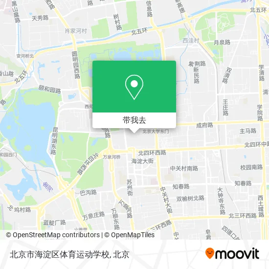 北京市海淀区体育运动学校地图