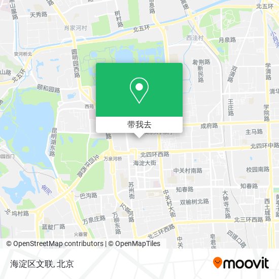海淀区文联地图