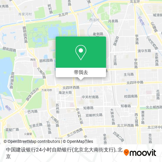 中国建设银行24小时自助银行(北京北大南街支行)地图