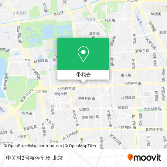中关村2号桥停车场地图