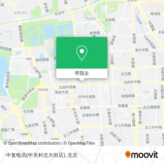 中复电讯(中关村北大街店)地图