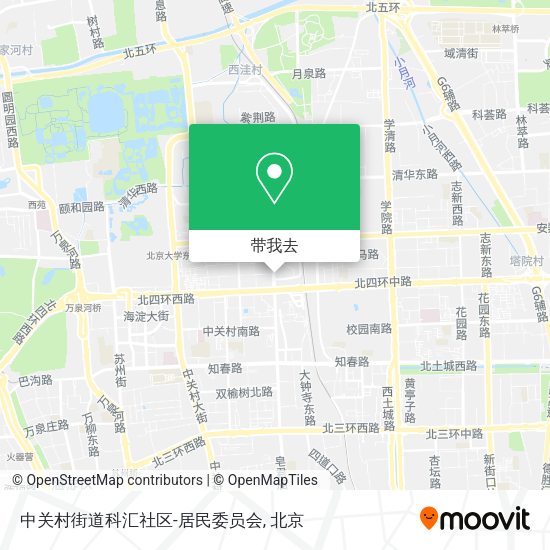 中关村街道科汇社区-居民委员会地图