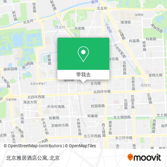 北京雅居酒店公寓地图
