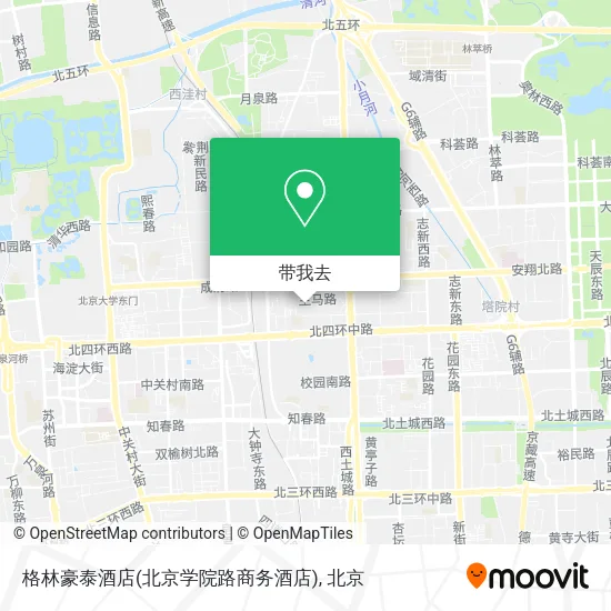 格林豪泰酒店(北京学院路商务酒店)地图