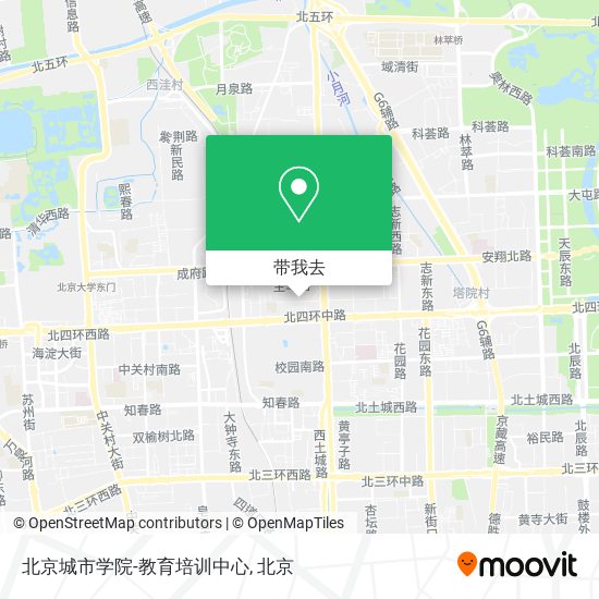 北京城市学院-教育培训中心地图