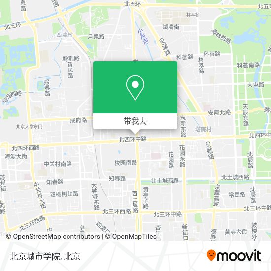 北京城市学院地图