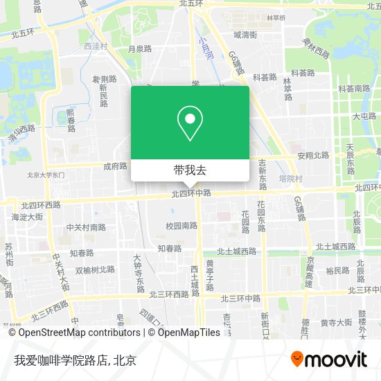 我爱咖啡学院路店地图
