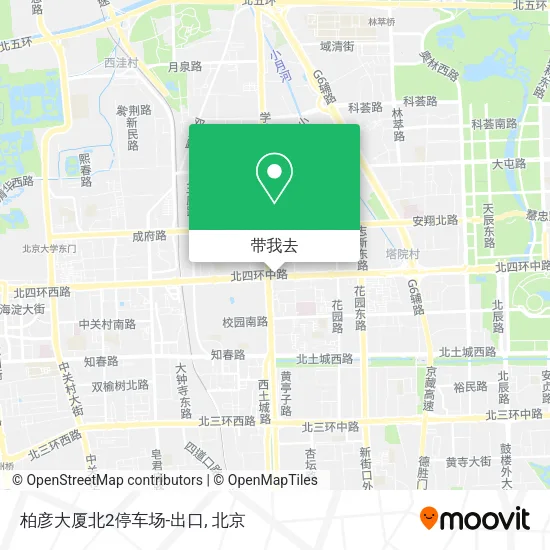 柏彦大厦北2停车场-出口地图