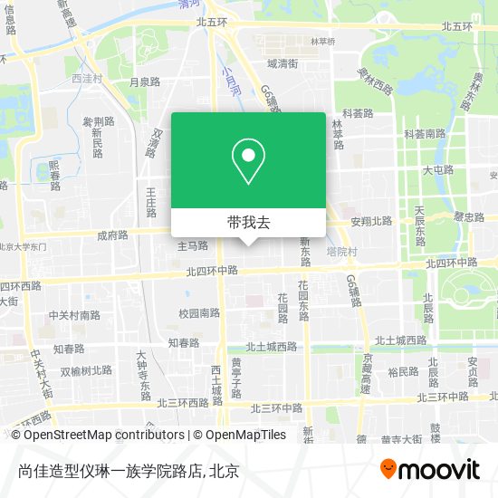 尚佳造型仪琳一族学院路店地图