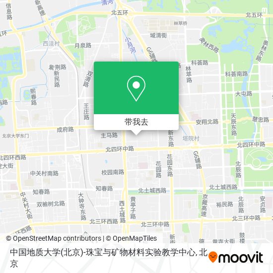 中国地质大学(北京)-珠宝与矿物材料实验教学中心地图