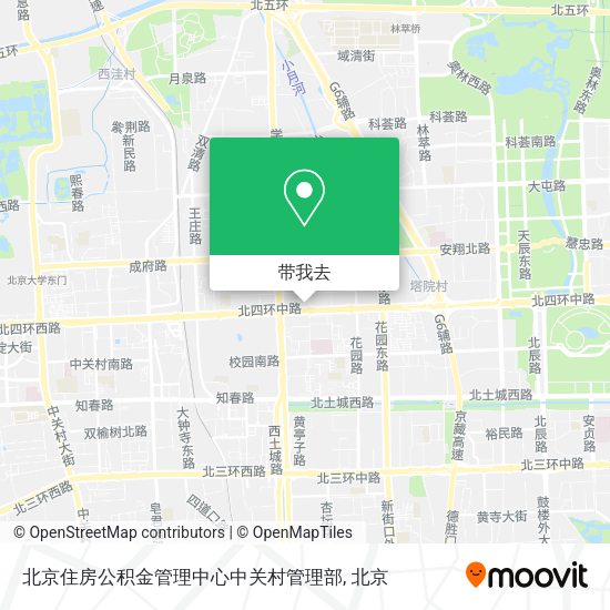 北京住房公积金管理中心中关村管理部地图