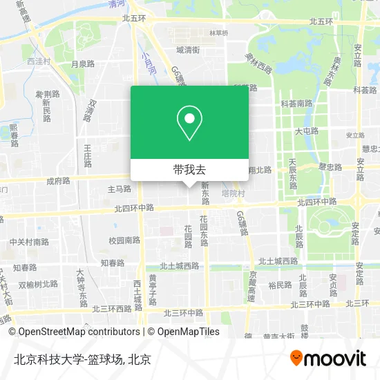 北京科技大学-篮球场地图