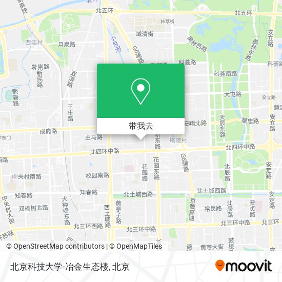 北京科技大学-冶金生态楼地图
