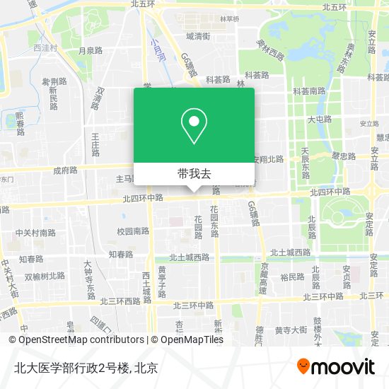 北大医学部行政2号楼地图