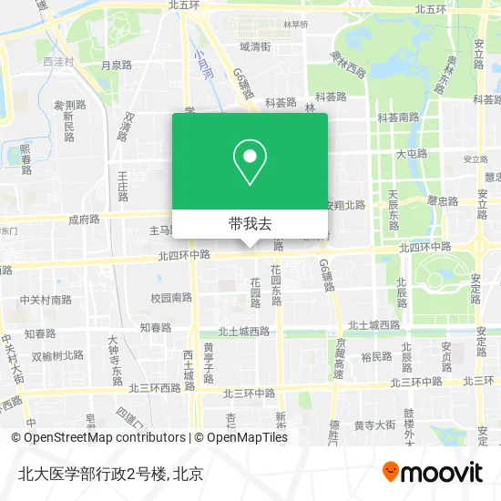 北大医学部行政2号楼地图