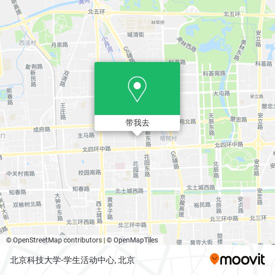 北京科技大学-学生活动中心地图