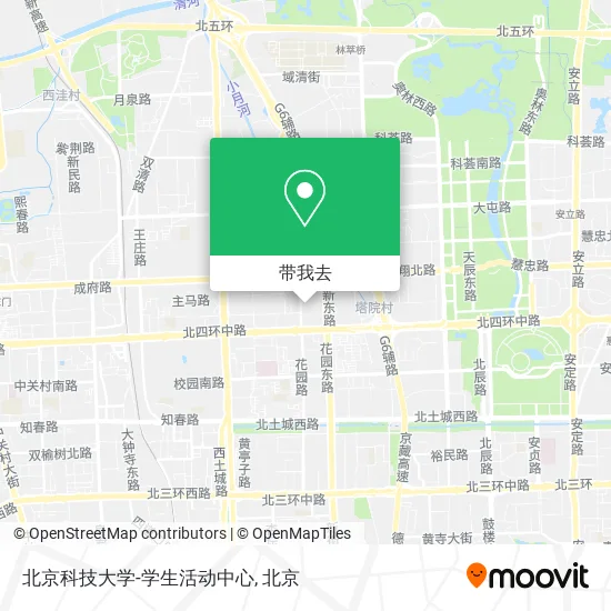 北京科技大学-学生活动中心地图