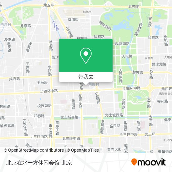 北京在水一方休闲会馆地图