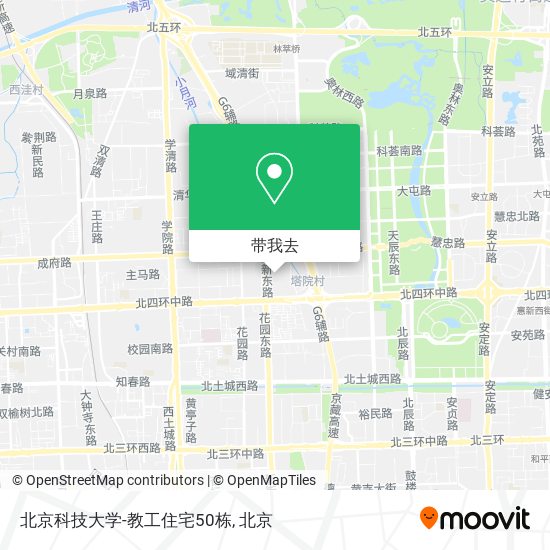 北京科技大学-教工住宅50栋地图