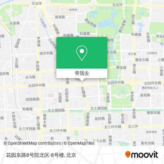 花园东路8号院北区-8号楼地图