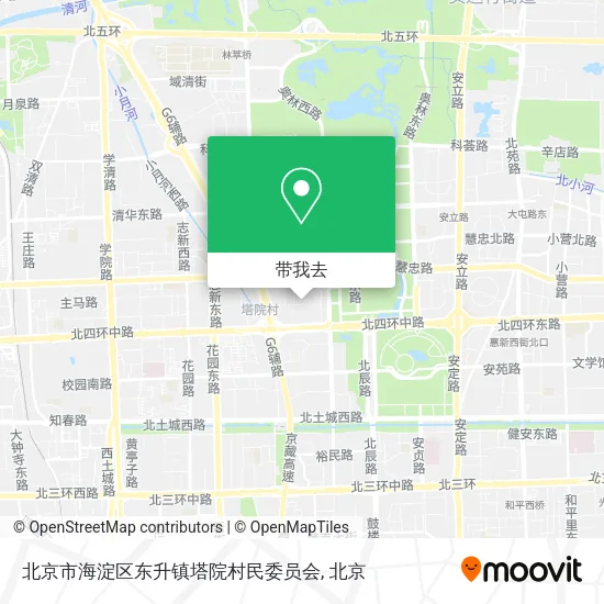 北京市海淀区东升镇塔院村民委员会地图