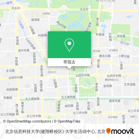 北京信息科技大学(健翔桥校区)-大学生活动中心地图
