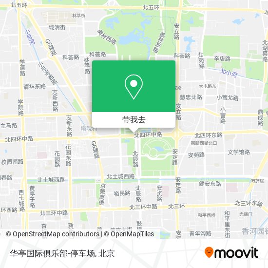 华亭国际俱乐部-停车场地图