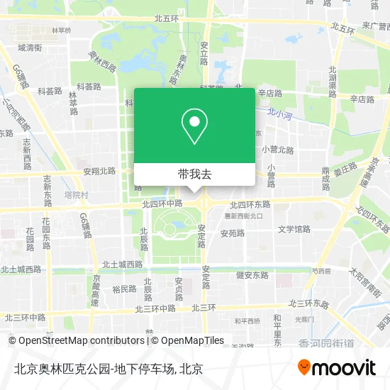 北京奥林匹克公园-地下停车场地图