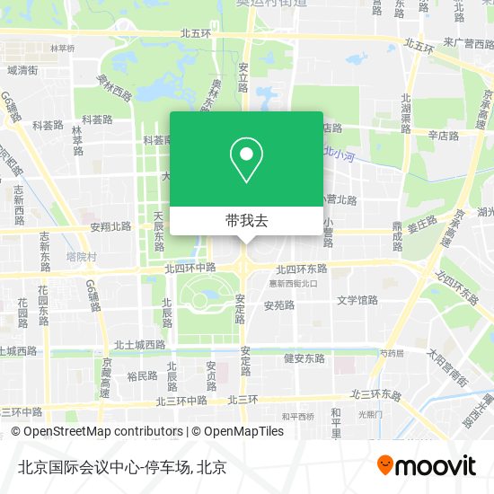 北京国际会议中心-停车场地图
