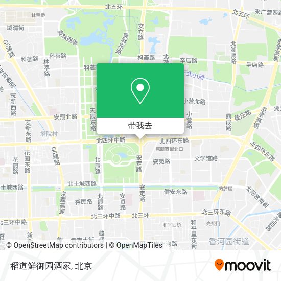 稻道鲜御园酒家地图