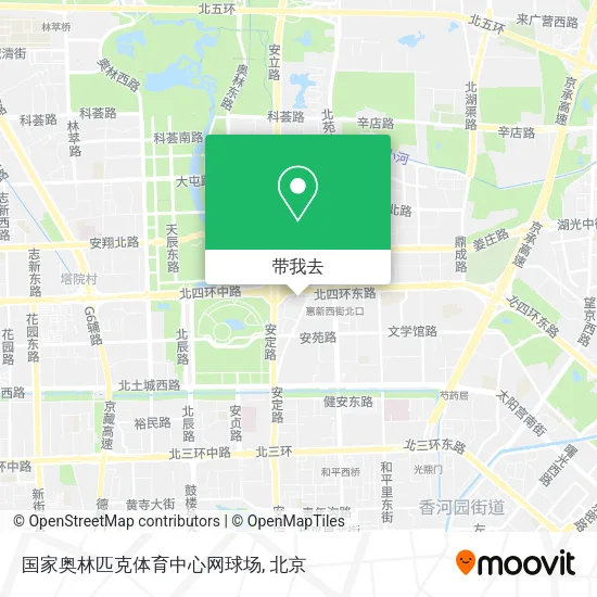 国家奥林匹克体育中心网球场地图