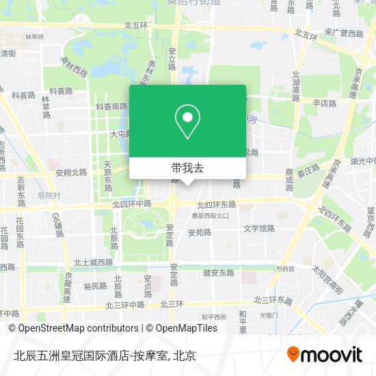 北辰五洲皇冠国际酒店-按摩室地图