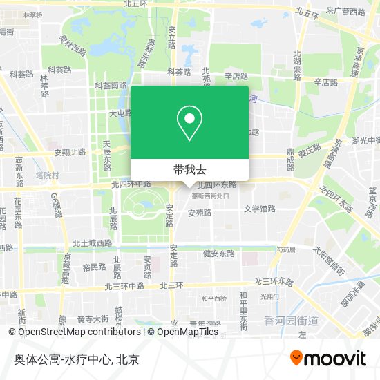 奥体公寓-水疗中心地图