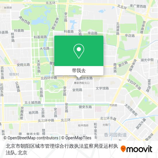 北京市朝阳区城市管理综合行政执法监察局亚运村执法队地图