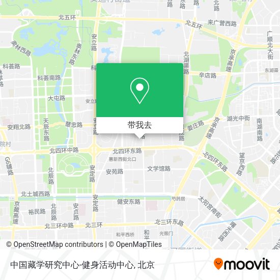 中国藏学研究中心-健身活动中心地图