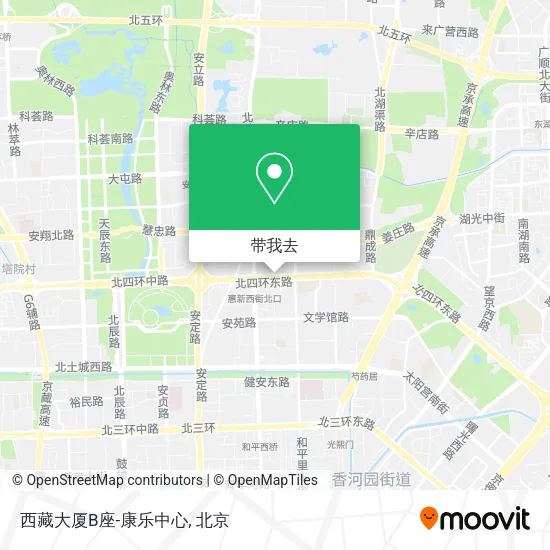西藏大厦B座-康乐中心地图
