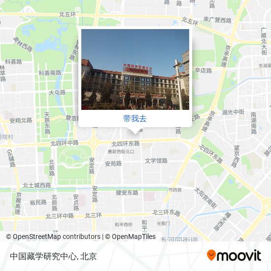 中国藏学研究中心地图