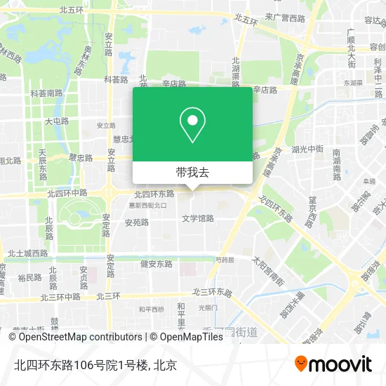 北四环东路106号院1号楼地图