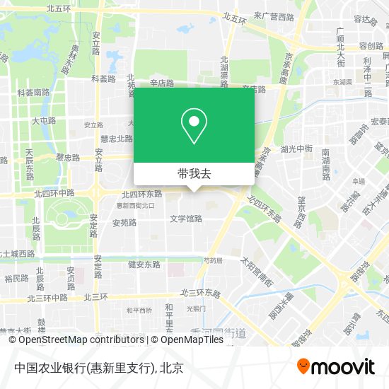 中国农业银行(惠新里支行)地图