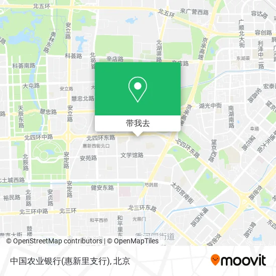 中国农业银行(惠新里支行)地图