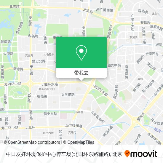 中日友好环境保护中心停车场(北四环东路辅路)地图