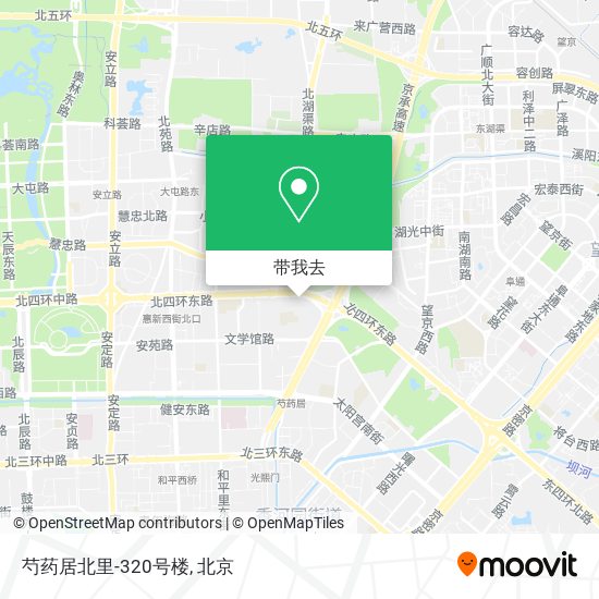 芍药居北里-320号楼地图
