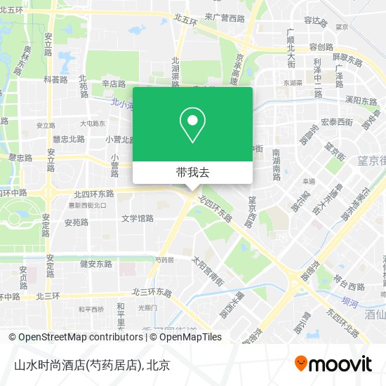 山水时尚酒店(芍药居店)地图