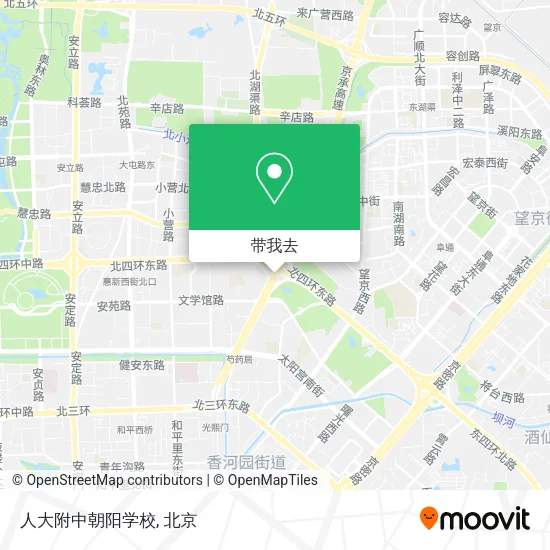 人大附中朝阳学校地图