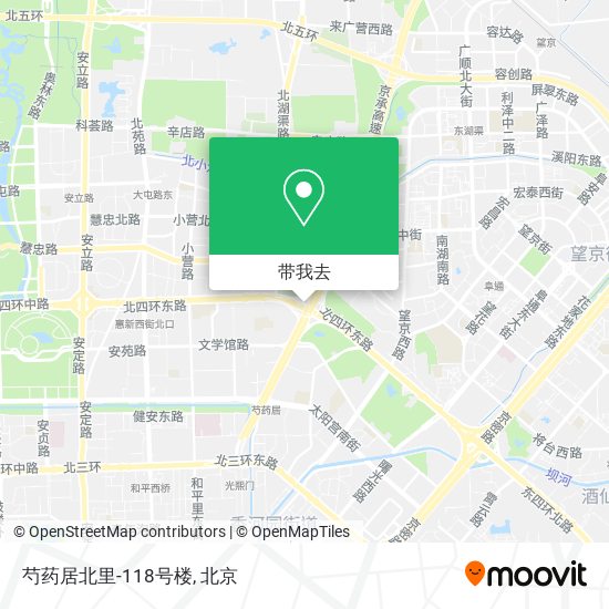 芍药居北里-118号楼地图