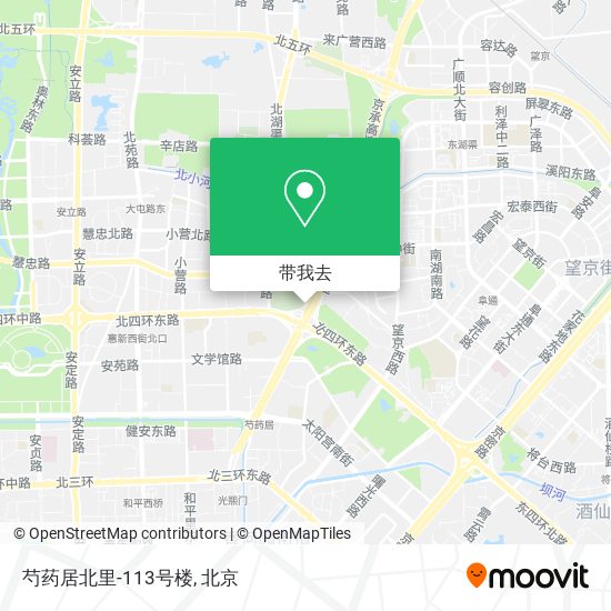 芍药居北里-113号楼地图