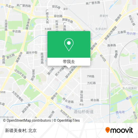 新疆美食村地图